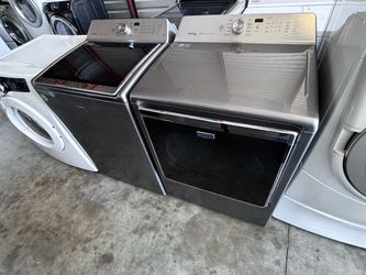 Graphite steel Maytag bravos xl and Maytag dryer xl dryer electric