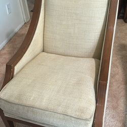 2 Beige, Modern Chairs, And Very Good Condition