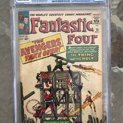 Fantastic Four #26 (1964) CGC 7.0 — O/w To White Pages; Conc. 1st Thing V. Hulk
