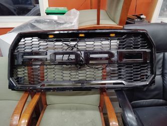 2015-2017 FORD F150 GLOSSY BLACK LED GRILLE