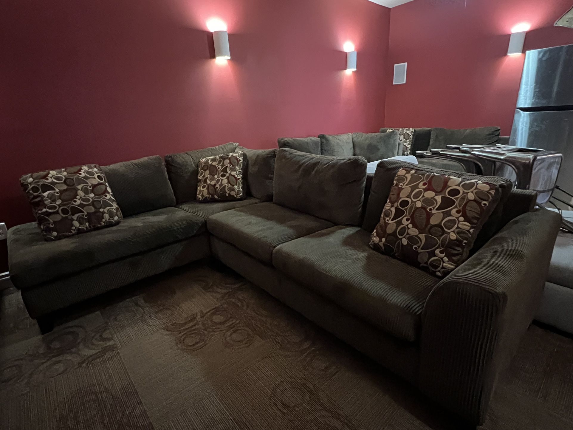 1 Corduroy Couch sectional