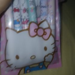 Hello Kitty Set Of 6 Pens (ONLY 1 SET)