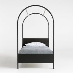 Twin Arched Bed Black Crate And Barrel 