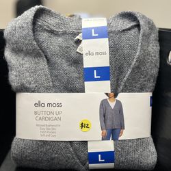 Ella Moss Women’s Button Up Cardigan 