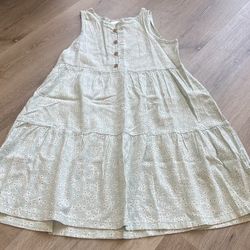 Little Girl Light Blue Dress Flower