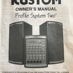 KUSTOM PROFILE SYSTEM TWO Stereo PA System 