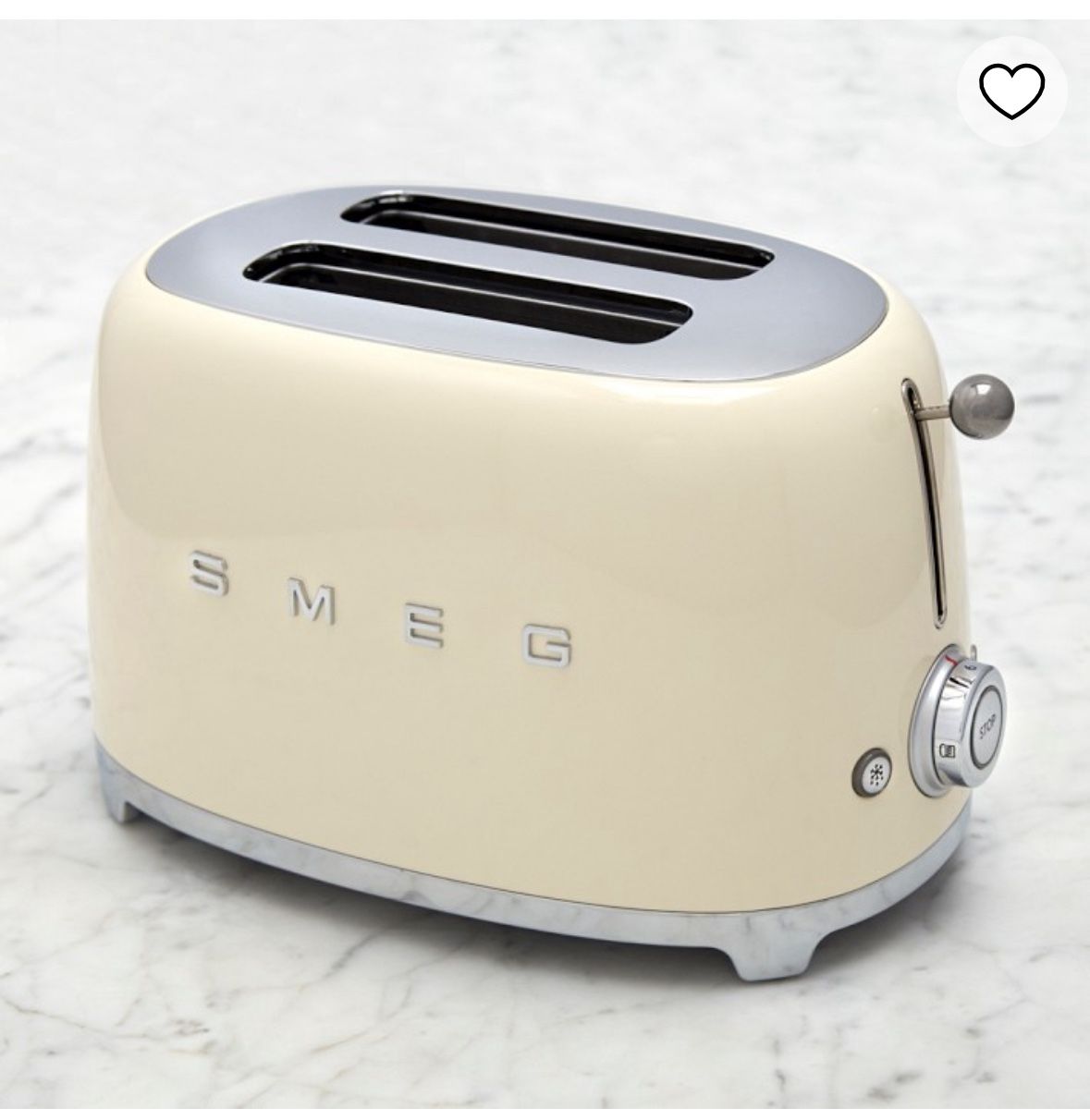 Brand New in Box: SMEG 50’ Retro Style Aesthetic 2-Slice Toaster in Cream