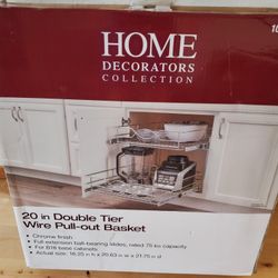 Home Decorators Collection

20 in. Double Tier Wire Pull-Out Basket

