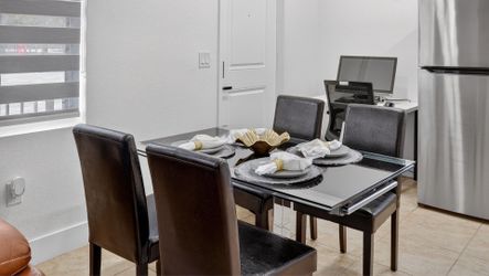 Modern Glass Dining Table Set w/ 4 Chairs – Priced to Sell