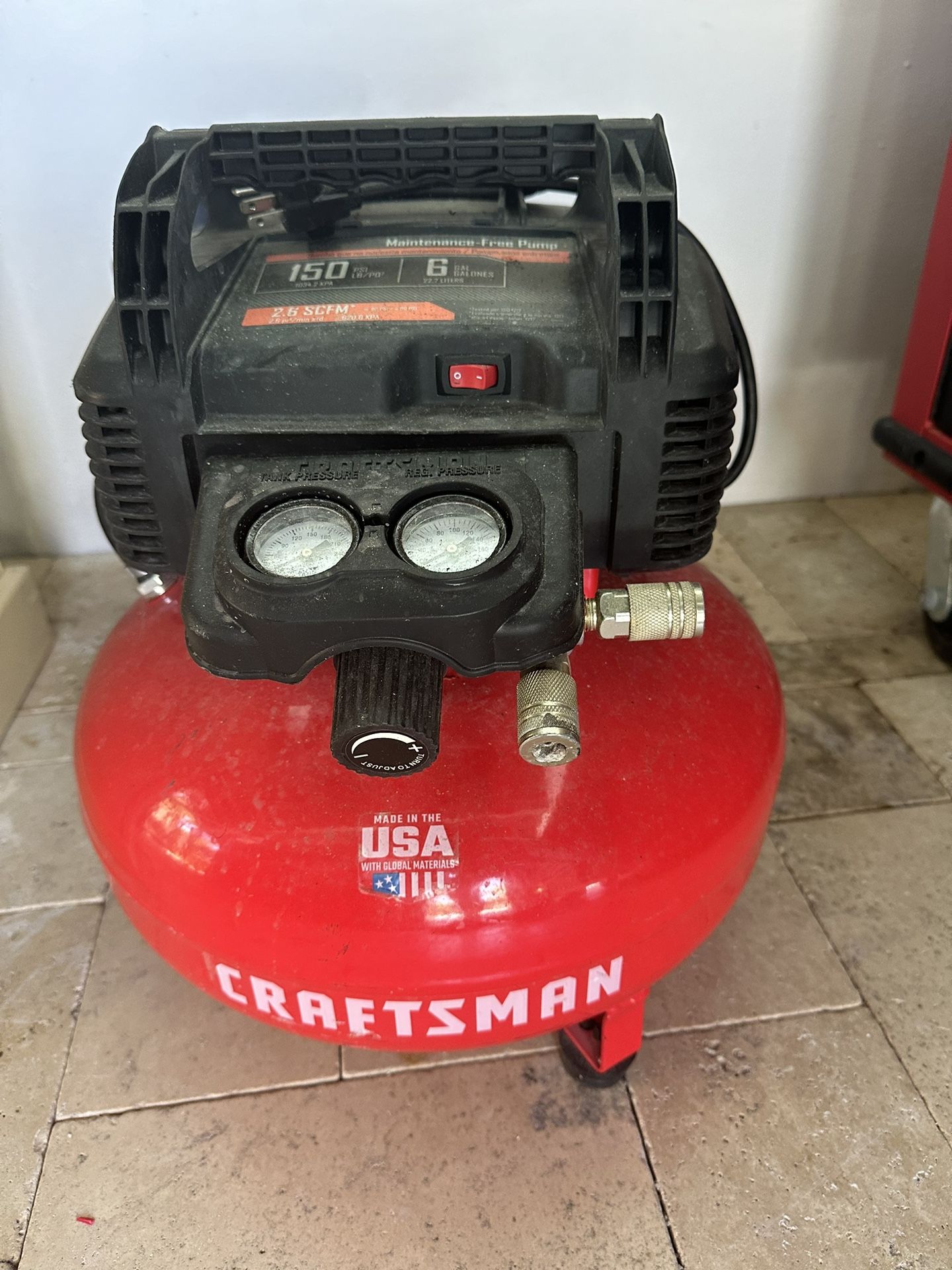 Craftsman 6 gal Pancake Portable Air Compressor 150 psi