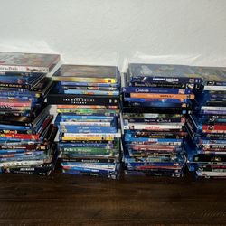 103 Blue Ray Huge Lot DVD Disney Movies Children Cartoon Etc