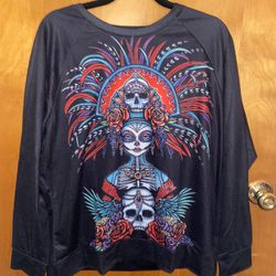 NEW Woman’sDia de Los muertos sweater. SIZE XL