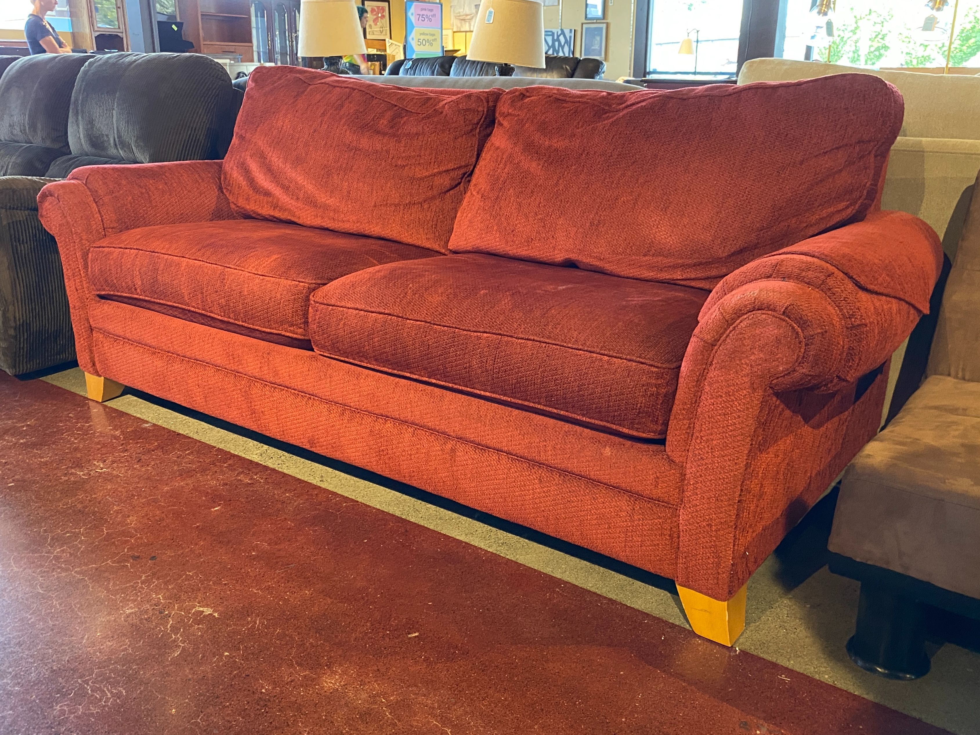 LA-Z-BOY Vibrant Red 3-Seater Sofa