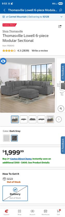 Brand new sectional couch 5 piece. Retail $2k