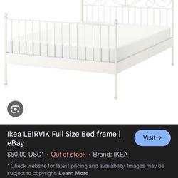 Ikea LEIRVIK Full Size Bed frame