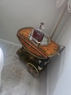 Vintage bar cart