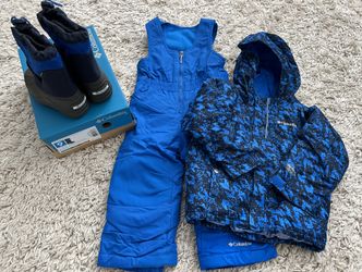 3T, Columbia Omni -Tech Snow Clothes and Boots