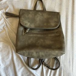 Olive Green Backpack/Purse 