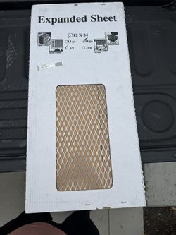 12x24 1/2 Inch Expanded Sheet Metal. 2 Pieces Available