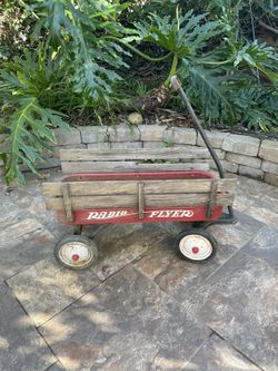 Vintage Radio Flyer Wagon With Sides Rustic Photography Movie Prop