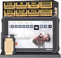 THINKCAR Bidirectional OBD2 Scanner Diagnostic Tool 689BT Scan Code Reader ECU Coding, 34+ Reset, Engine, Transmission, ABS, SRS, TPMS