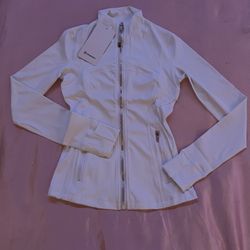 Lululemon Define Jacket Luon White Zip Up Size 2 