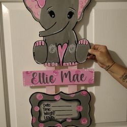 Customizable Personalized Door Hangers For Babies Or Home Wall Decor