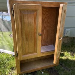 Solid Oak Cabinet 