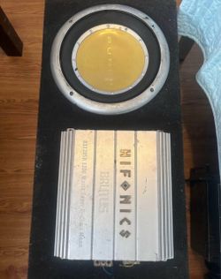Rockford Fosgate Punch Subwoofer with Hifonics Brutus Amp