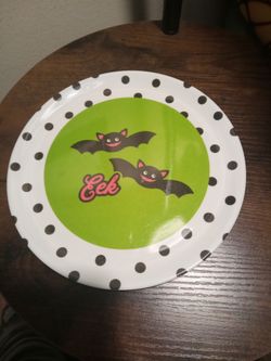 Melamine Halloween dessert plate