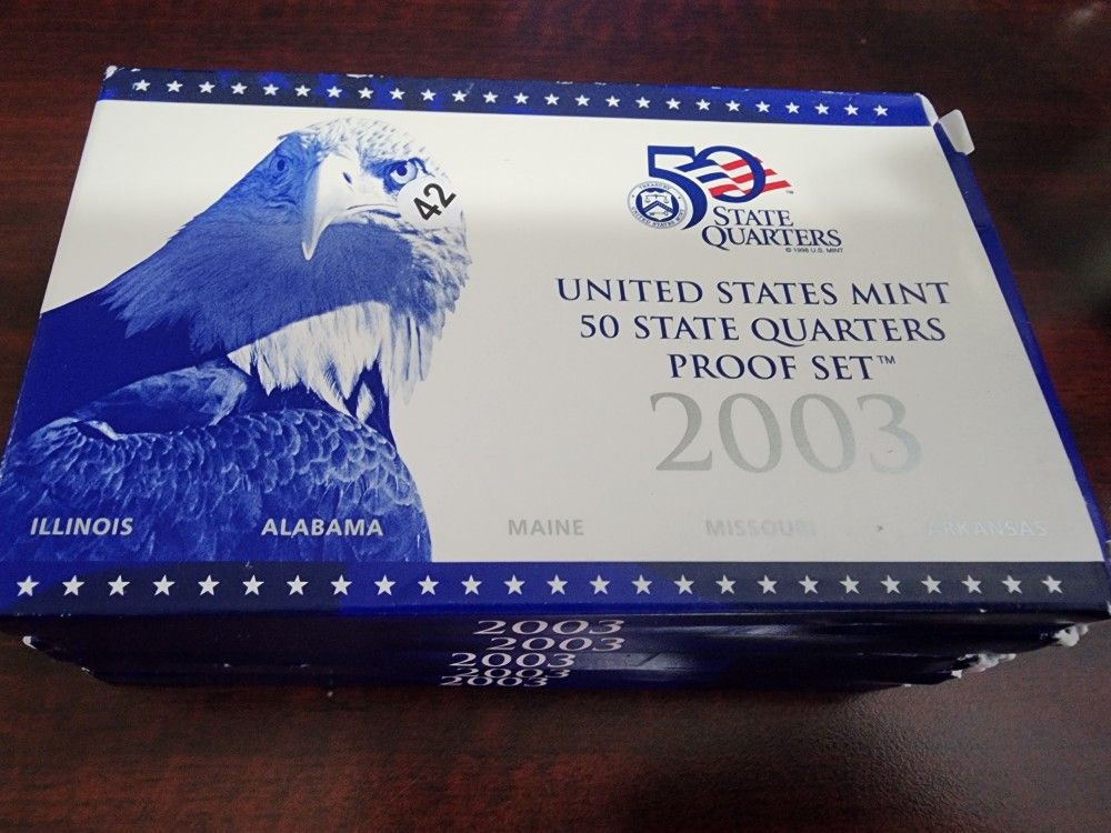 5 2003 Proof Quarter Sets