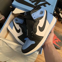 Jordan 1 Unc Toe Size 8m/9.5W