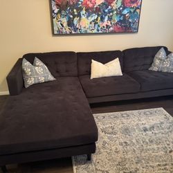 Navy Blue Sectional