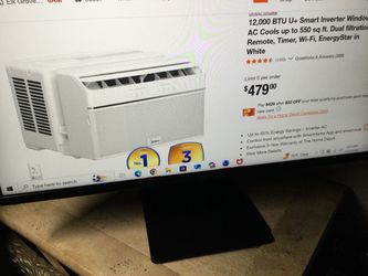MIDEA 12,000 BTU U SHAPE SMART INVERTER WINDOW AIR CONDITIONER - COOKS 550 SQ FT, ULTRA QUIET WITH OPEN WINDOW FLEXIBILITY - ALEXA/GOOGLE