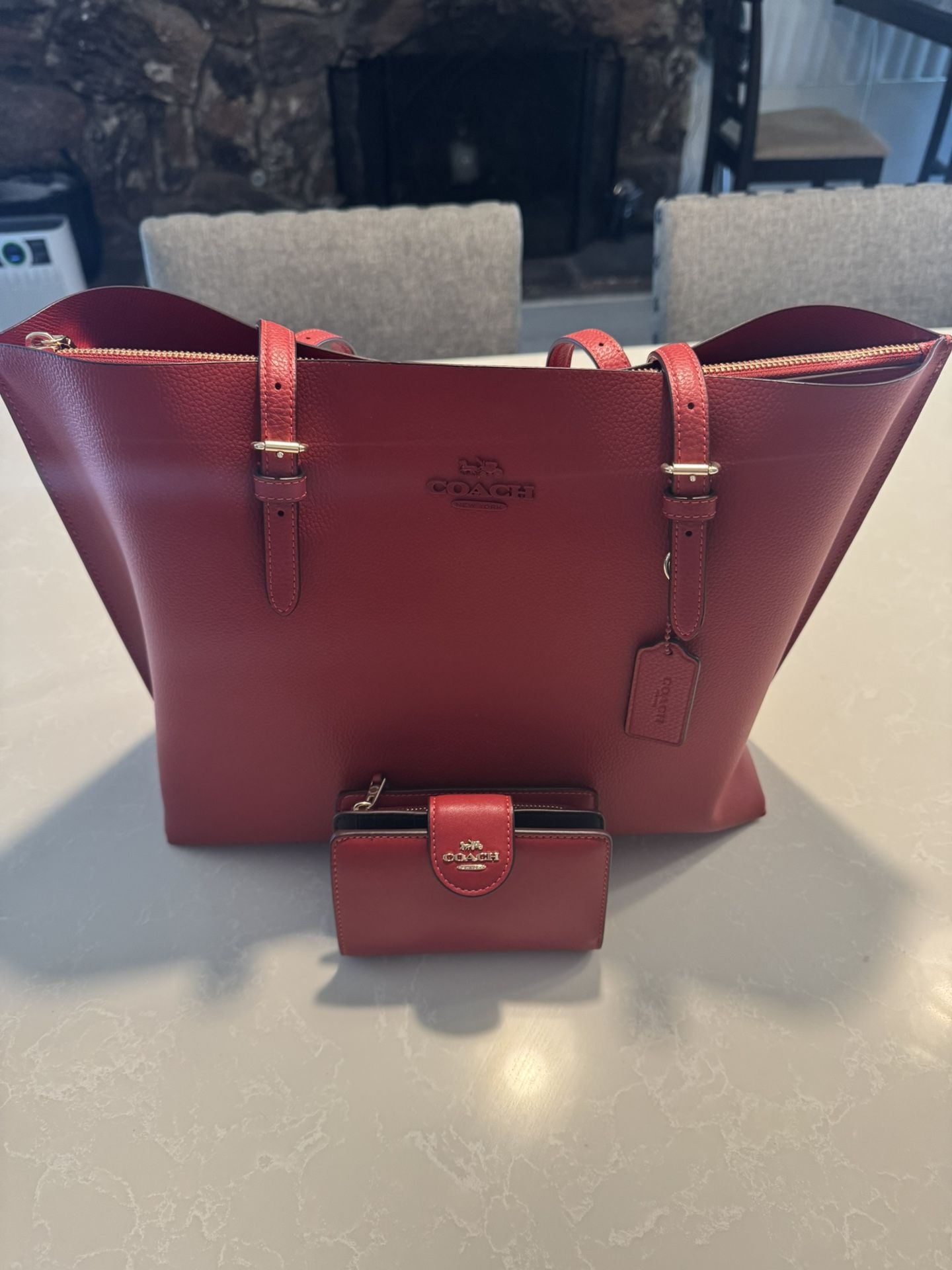 Red Coach Purse