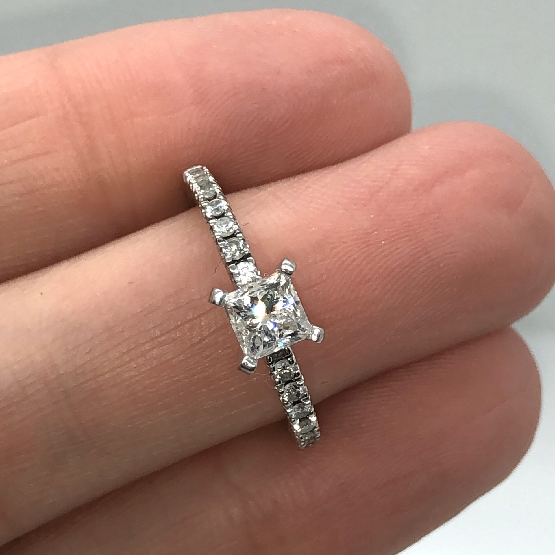 Jared Princess cut engagement ring size 5.5