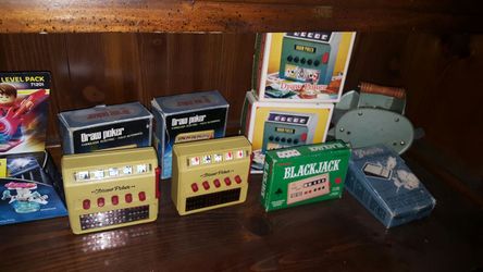 Vintage Poker handheld mechanical games