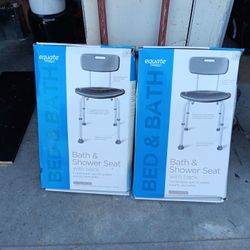 Bath&shower Seat With Back 2× In Great Condition 15  Each 