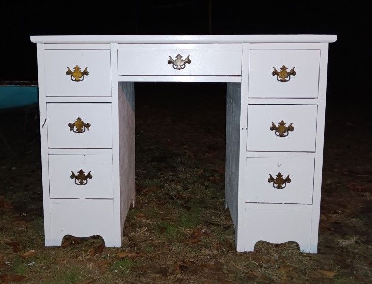 Wooden Antique Desk/ Vanity For Sale