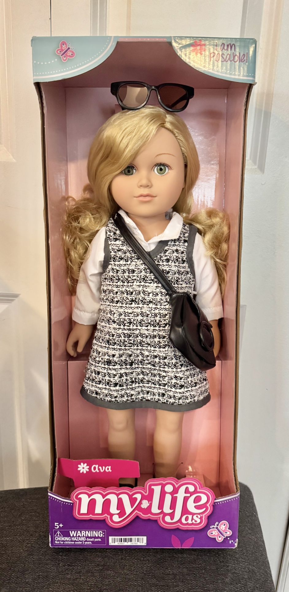 My Life As Ava Posable 18-inch Doll, Medium Blonde Hair, Hazel Eyes