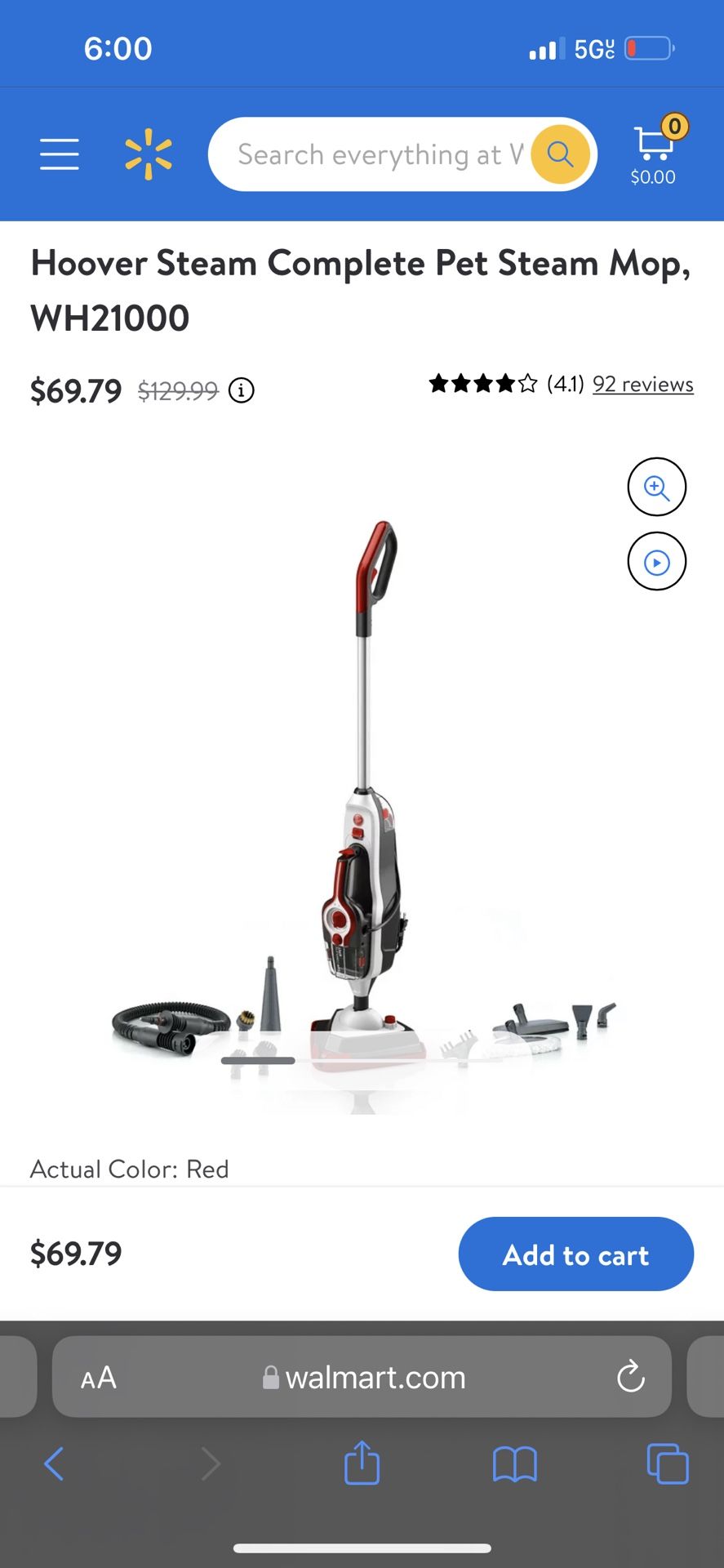 Hoover Steam Mop