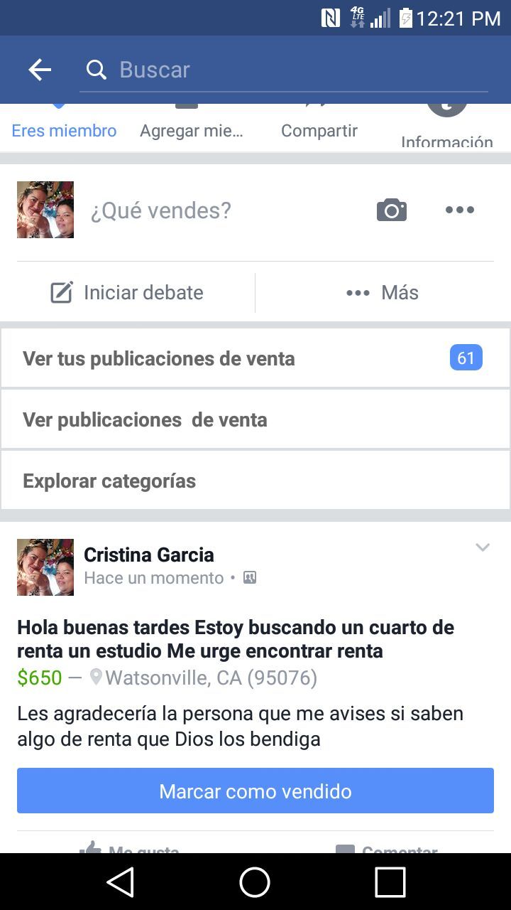 Busco renta en watsonville