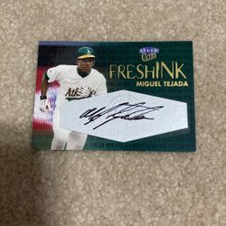 Miguel Tejada Autographed Card- 2000 Fleer