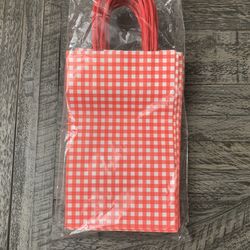 Red and White Paper Bags