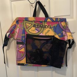 Personalized Stadium Seat-Camp chair- hippie Peace - Alexandra- Sleepaway Camp 