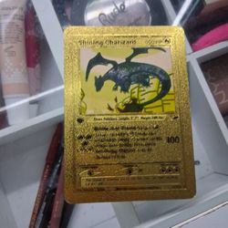 1995 Shinny Charizard Golden Collectors Item , READ desc