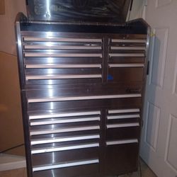 $400 Kobalt Stainless Steel 2pc Tool Cabinet
