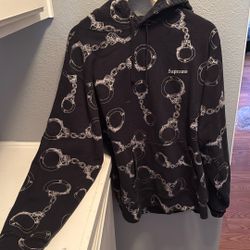 Supreme Handcuff All Over Print Hoodie Sweatshirt