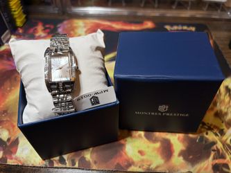 Invicta Montres Prestige Women’s Quartz Watch MPW-0019 – Silver Tone – Rectangular Case – New in Box 
