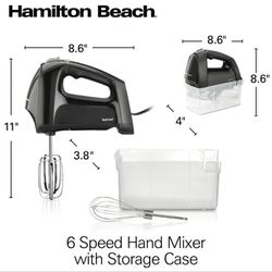 Hamilton Beach 6 Speed Hand Mixer 
